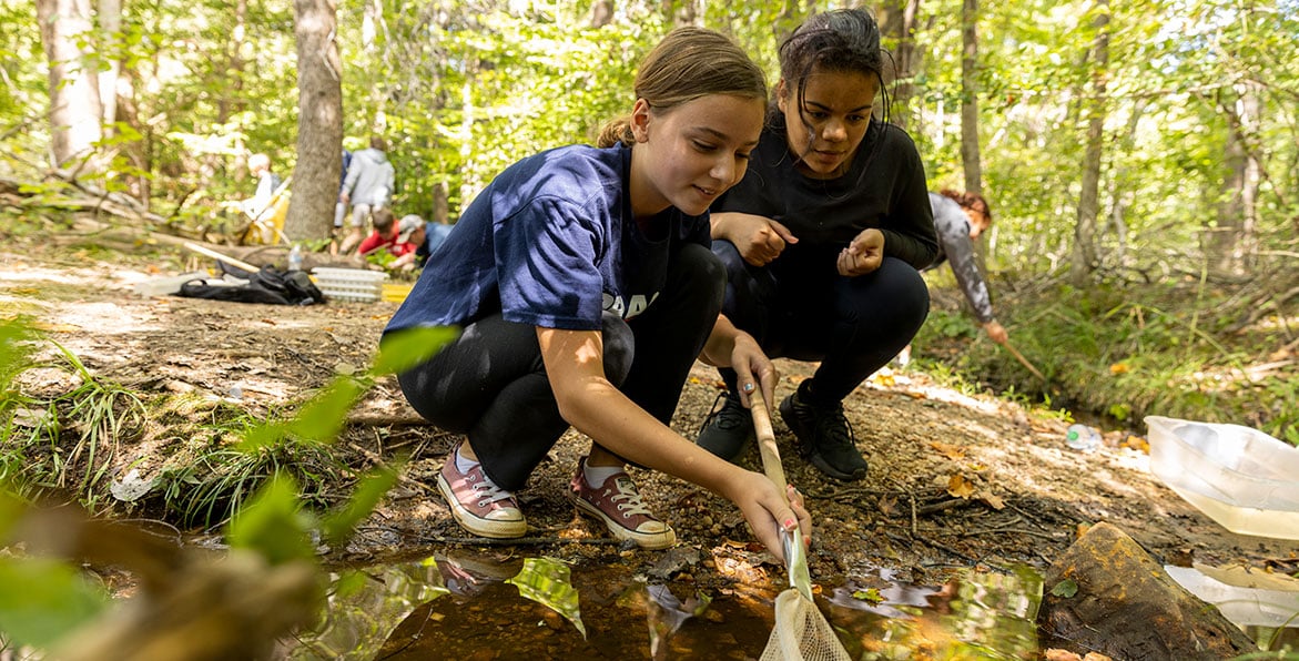 CBF Student Field Programs allow students to connect with waterways and habitats across the watershed, including ones in their own communities. Photo Credit: Chesapeake Bay Foundation 